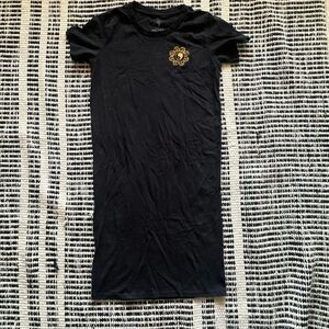 T&C Surf Design Hawaii Size Small Black Celestial Sun T shirt dress